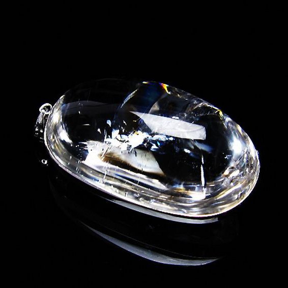 アイリスクォーツ 虹入り  レインボー水晶  ペンダント [T436-2419]