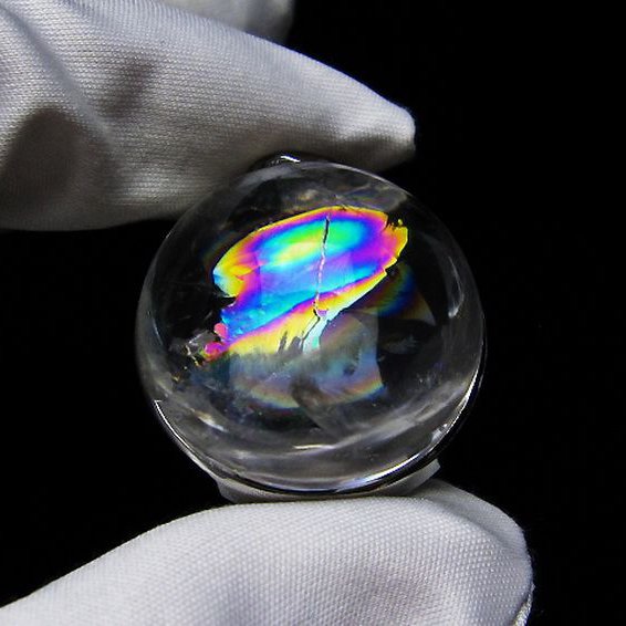 アイリスクォーツ 虹入り レインボー水晶 ペンダント [T436-2476]