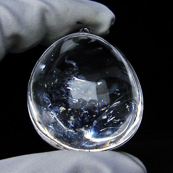 アイリスクォーツ 虹入り レインボー水晶 ペンダント [T436-2787]