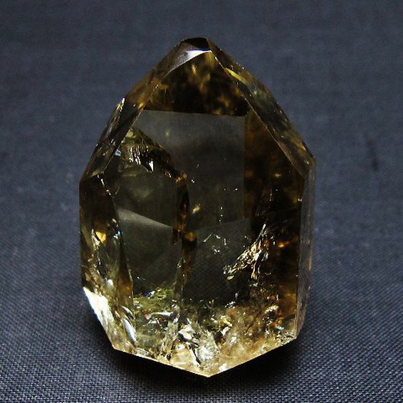 虹入り 黄水晶(シトリン) 原石[T436-2969]