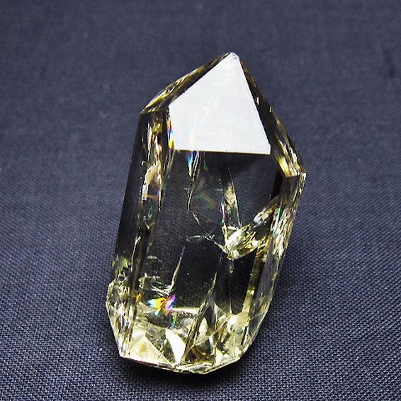 虹入り 黄水晶(シトリン) 原石[T436-3002]