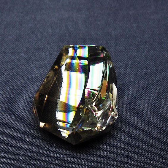 虹入り 黄水晶(シトリン) 原石 [t436-3032]