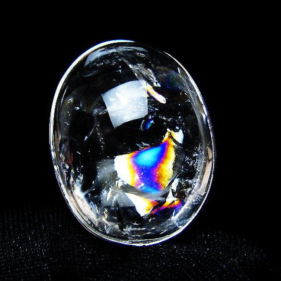 アイリスクォーツ 虹入り レインボー水晶 ペンダント [t436-3141]