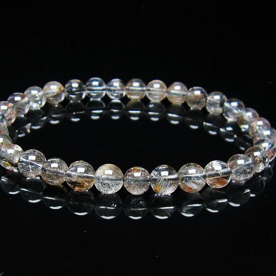 放射プラチナルチル ブレスレット 6mm [T437-2336]