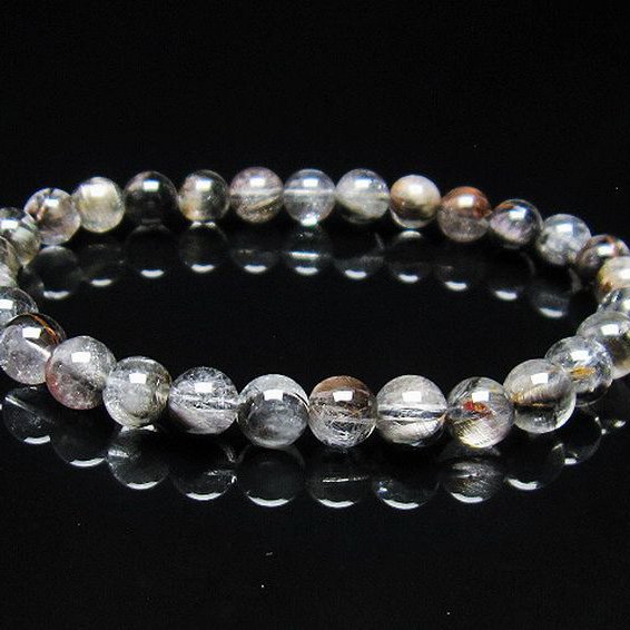 放射プラチナルチル ブレスレット 6mm [T437-2382]