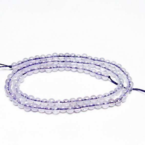 アメジスト 一連 4mm ビーズ [t438-5353]