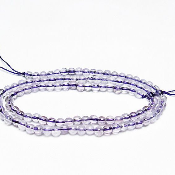 アメジスト 一連 4mm ビーズ [t438-5357]