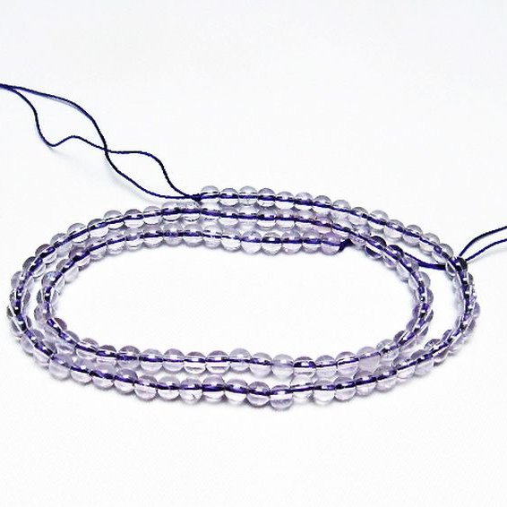 アメジスト 一連 4mm ビーズ [t438-5375]