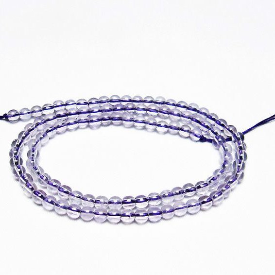 アメジスト 一連 4mm ビーズ [t438-5377]