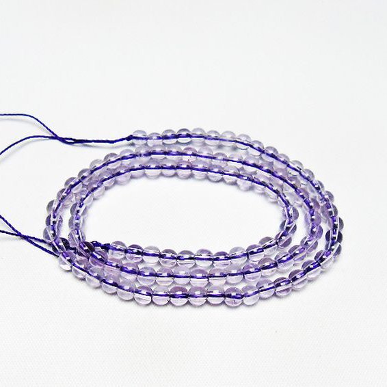 アメジスト 一連 4mm ビーズ [t438-5473]