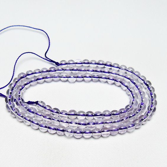 アメジスト 一連 4mm ビーズ [t438-5485]