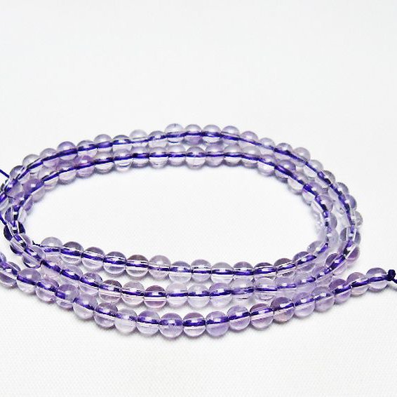 アメジスト 一連 4mm ビーズ [t438-5530]