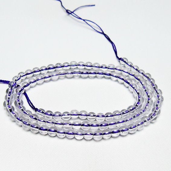 アメジスト 一連 4mm ビーズ [t438-5533]