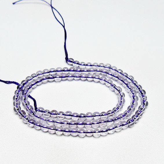 アメジスト 一連 4mm ビーズ [t438-5555]