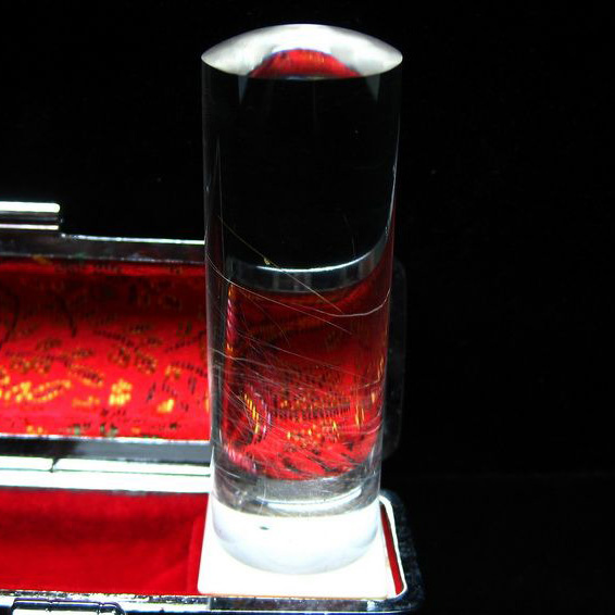 豪華プラチナルチル 印材　※別途料金で篆刻可能[T44-637]