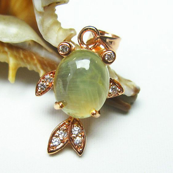 プレナイト ペンダント [T442-1787]