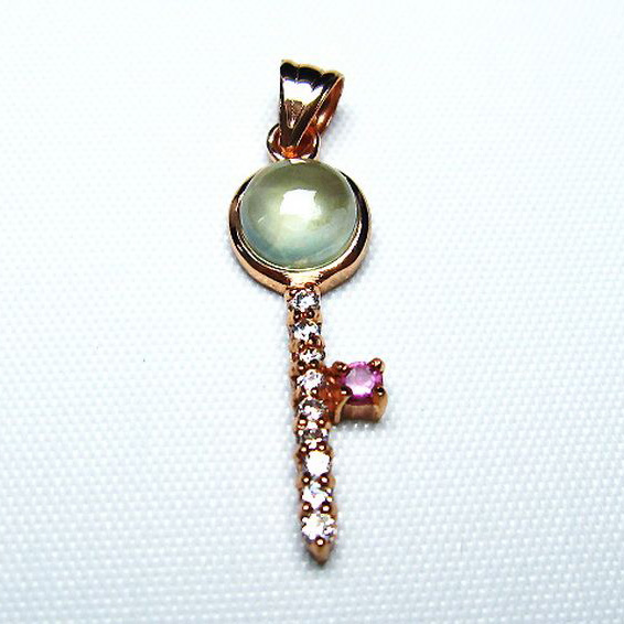 プレナイト ペンダント [T442-1925]