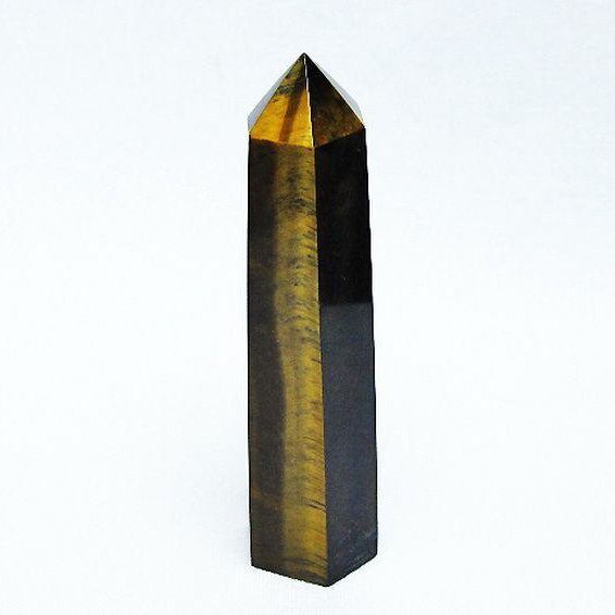 タイガーアイ※黄虎目石 六角柱[T443-4448]