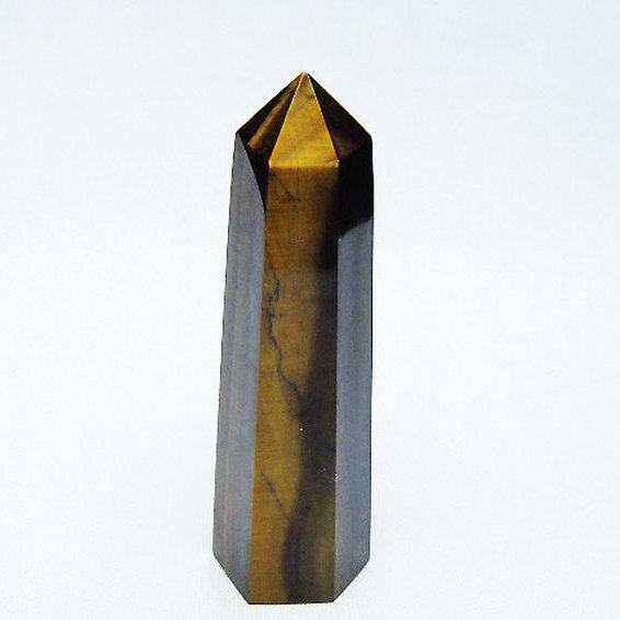 タイガーアイ※黄虎目石 六角柱[T443-4712]