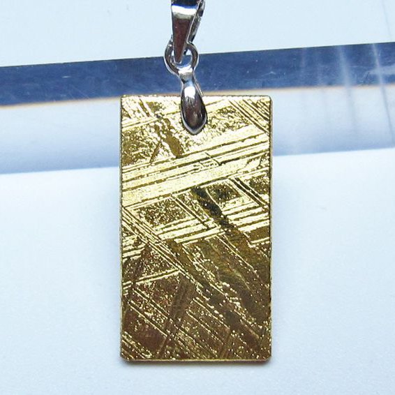 ゴールドギベオン メテオライト ペンダント [t452-3687]