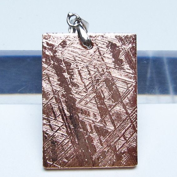 ピンクゴールドギベオン メテオライト ペンダント [t452-3714]