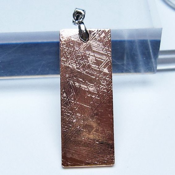 ピンクゴールドギベオン メテオライト ペンダント [t452-3715]