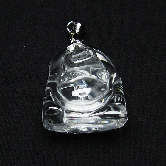 ヒマラヤ水晶 布袋様  ペンダント [T454-1636]