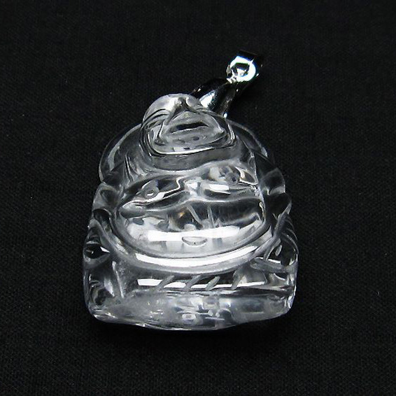 ヒマラヤ水晶 布袋様  ペンダント [T454-1637]
