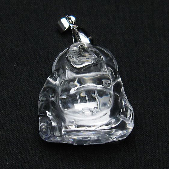 ヒマラヤ水晶 布袋様  ペンダント [T454-1648]