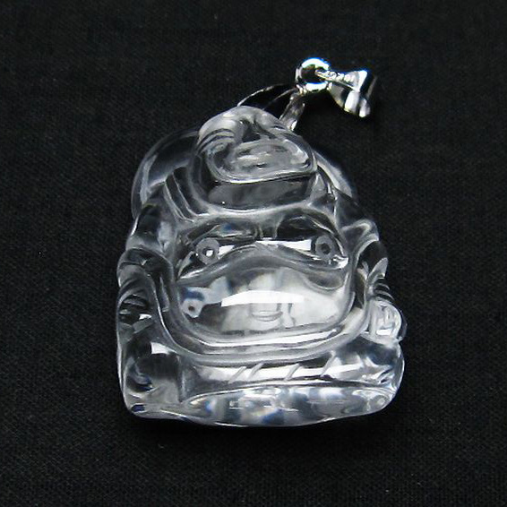 ヒマラヤ水晶 布袋様  ペンダント [T454-1676]