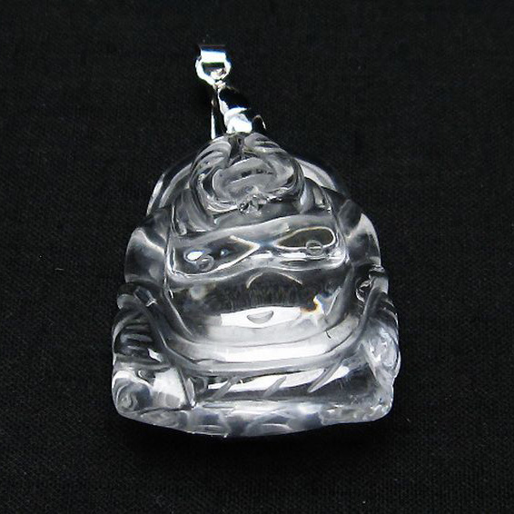 ヒマラヤ水晶 布袋様  ペンダント [T454-1688]