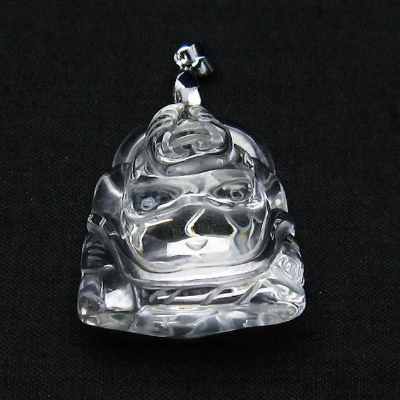 ヒマラヤ水晶 布袋様  ペンダント [T454-1708]