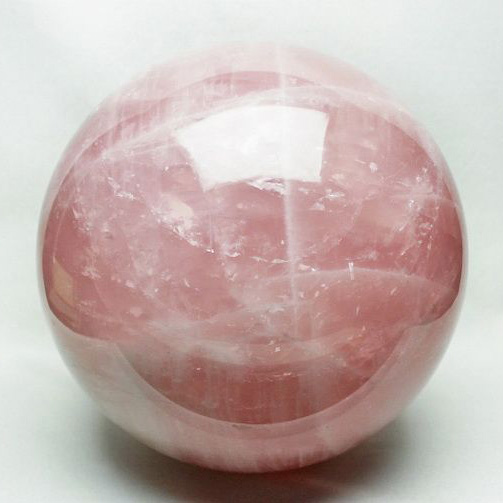 19.6Kg ローズクォーツ 丸玉 245mm [T456-12676]