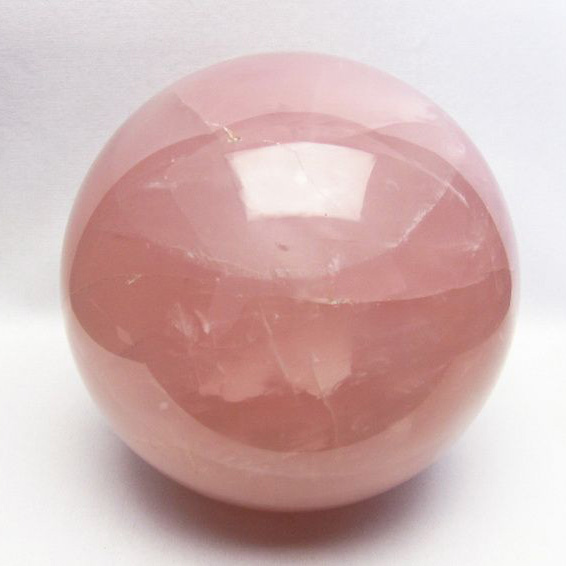 6.4Kg ローズクォーツ 丸玉 164mm [T456-13015]
