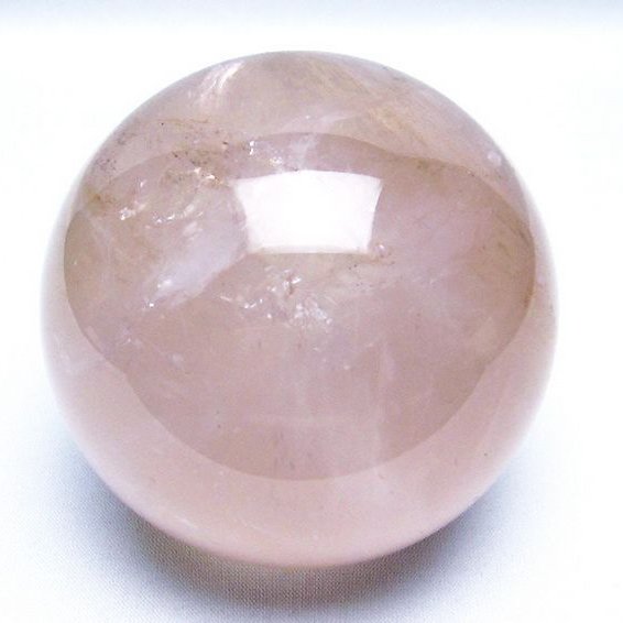 ローズクォーツ 丸玉 84mm [T456-13371]