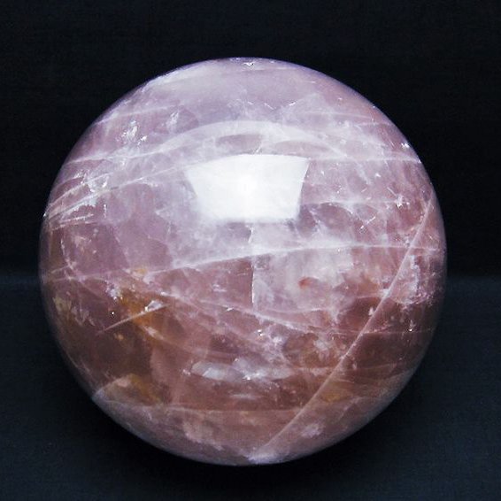 6.8Kg ローズクォーツ 丸玉 175mm [T456-14508]