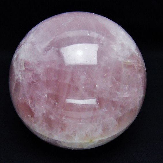 1.3Kg ローズクォーツ 丸玉 98mm [T456-15004]