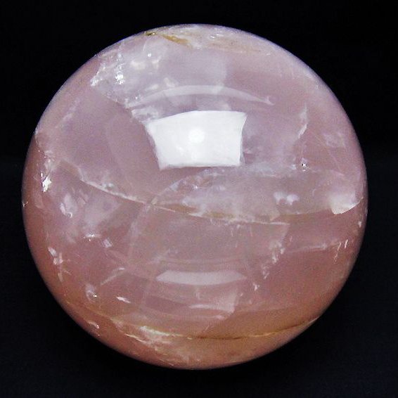 3.2Kg ローズクォーツ 丸玉 137mm [T456-15148]