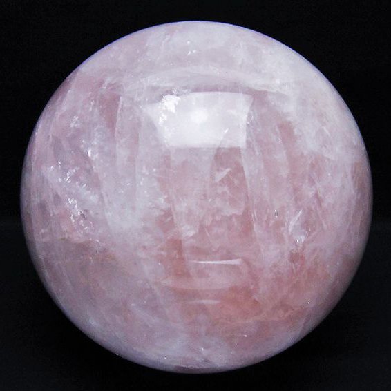 5Kg ローズクォーツ 丸玉 160mm [t456-15203]