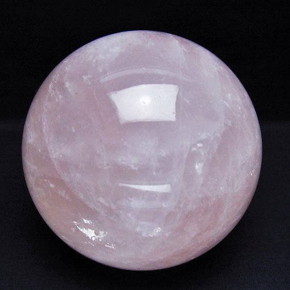 2Kg ローズクォーツ 丸玉 115mm [T456-15262]