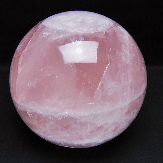 3.1Kg ローズクォーツ 丸玉 133mm [t456-15274]