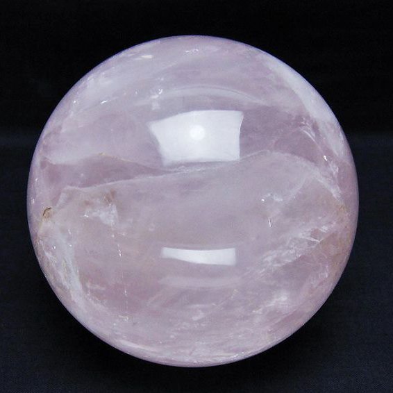 1.6Kg ローズクォーツ 丸玉 110mm [t456-15289]