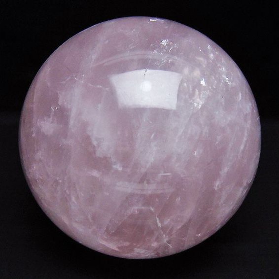 2.5Kg ローズクォーツ 丸玉 123mm [t456-15522]