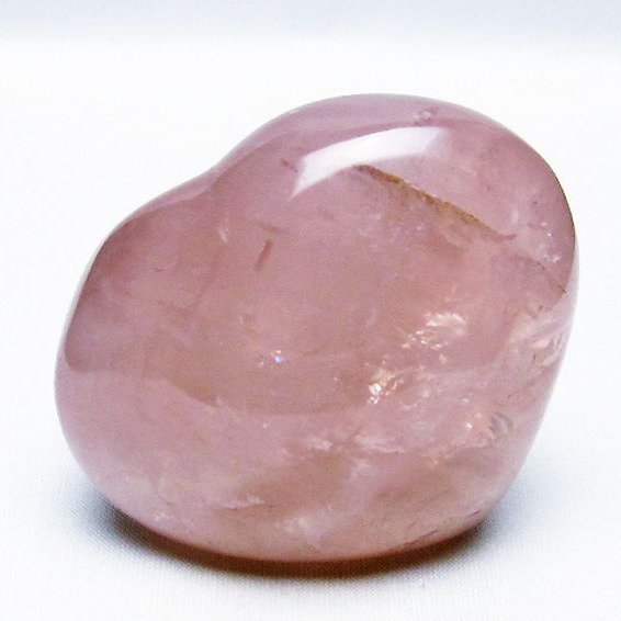 ローズクォーツハート 置物[T457-3940]