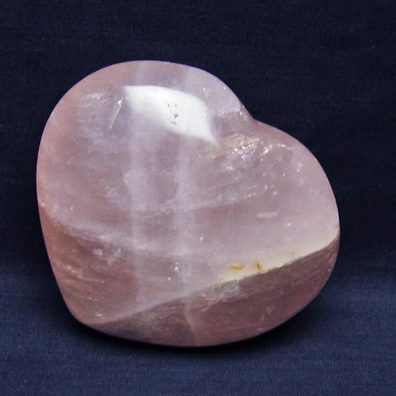 ローズクォーツハート 置物[T457-4405]