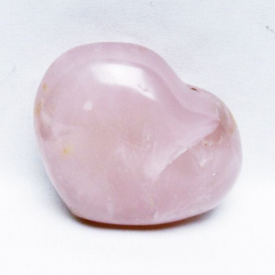 ローズクォーツハート 置物 [t457-4548]