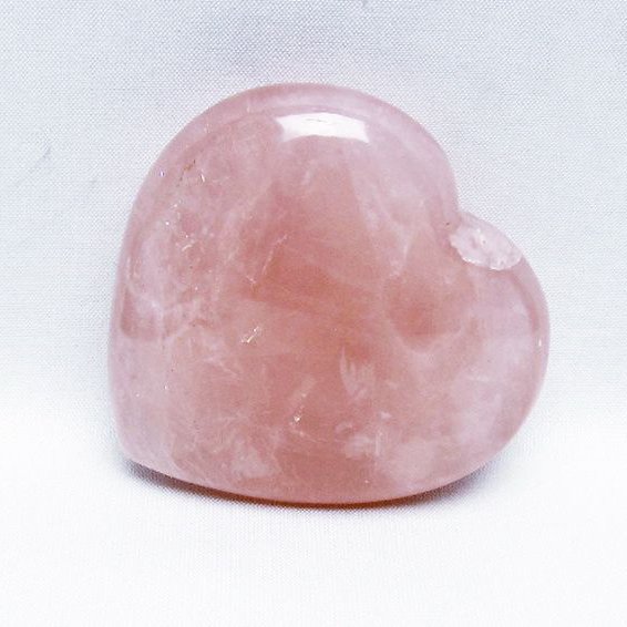 ローズクォーツハート 置物 [t457-4558]