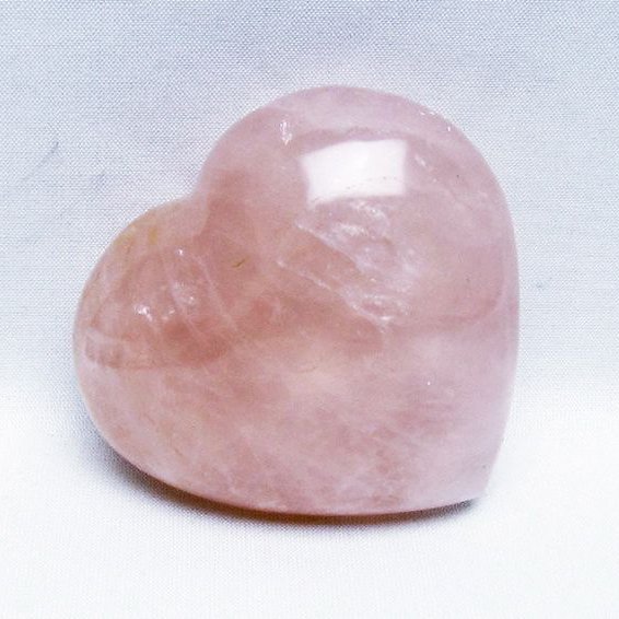 ローズクォーツハート 置物 [t457-4561]
