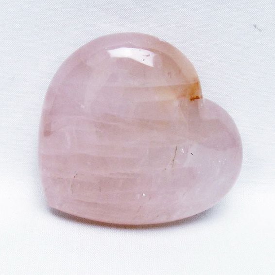ローズクォーツハート 置物 [t457-4571]
