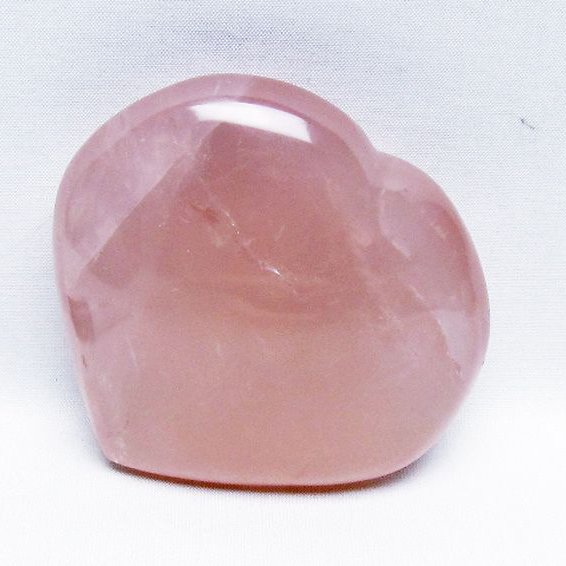 ローズクォーツハート 置物 [t457-4612]